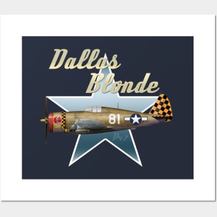 Dallas Blonde P47 Thunderbolt Posters and Art